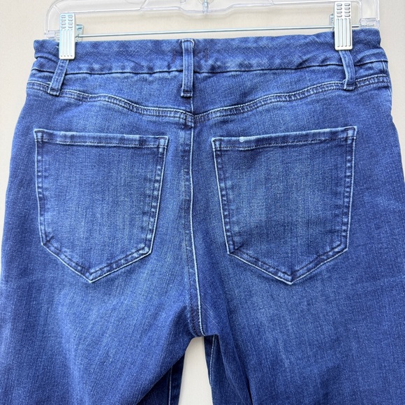 Express 70s Flare Mid Rise Ultra‎ Hyper Stretch- Conscious Edit Med 6/8/10 Short - Picture 8 of 13